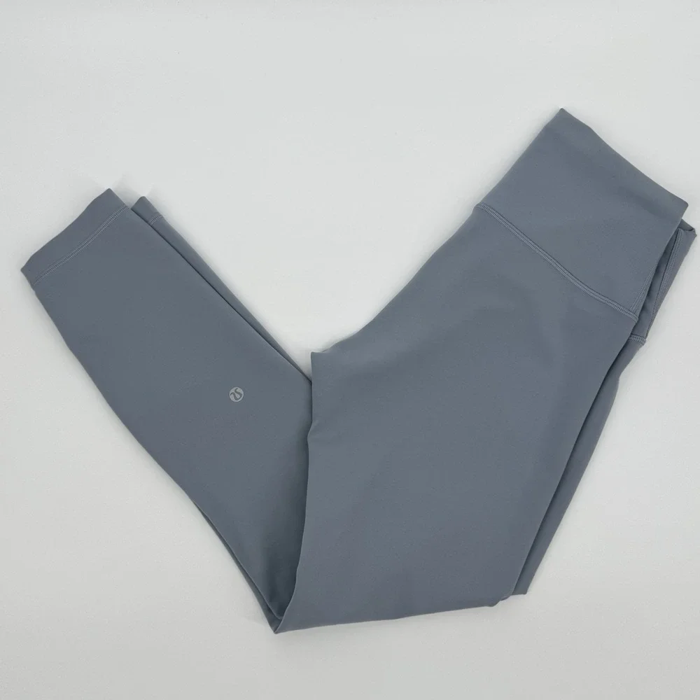 Lululemon Womens Wunder Train High Rise 25 Leggings Size 8 Chambray Blue Everlux